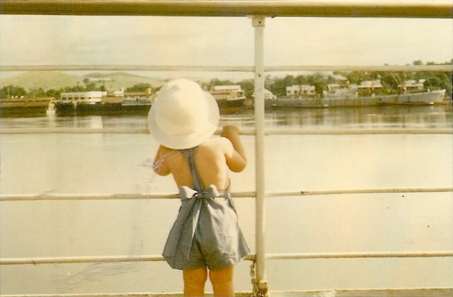 Anastasia's beginnings going down the Congo River on a barge as a toddler