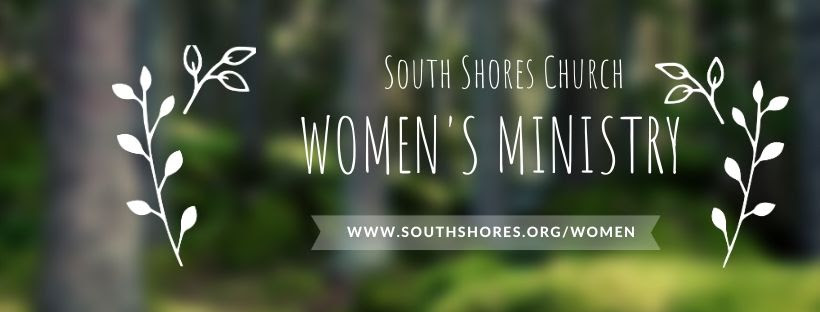 Ministries for South Shores Church. An out of focus deep green garden scene with the title over it in white.