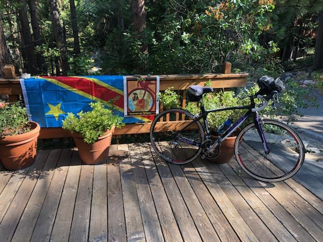 Bicyle on deck in Washington.