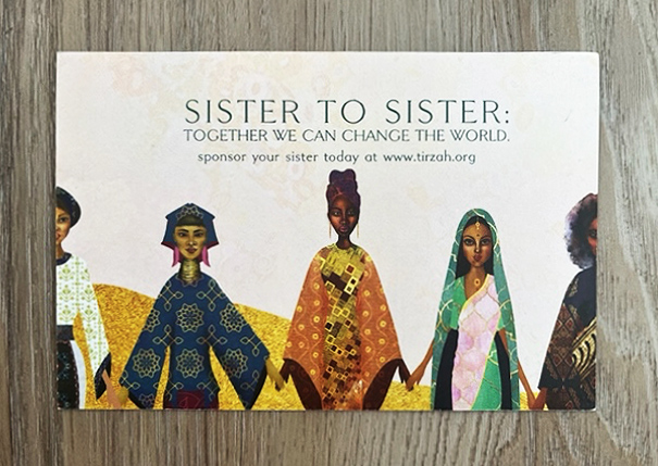 Tirzah International - Sister to Sister graphic of illustration of women from different cultures and countries holding hands.